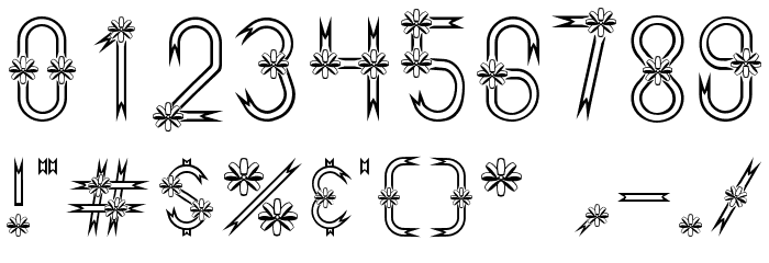 AC1 Ribbon Font OTHER CHARS