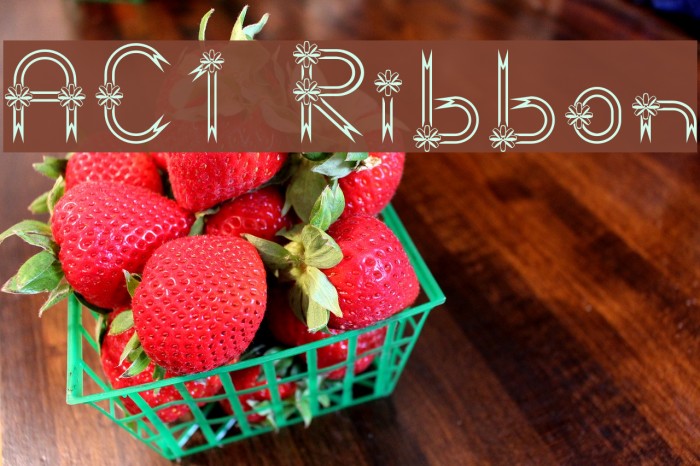 AC1 Ribbon Font examples