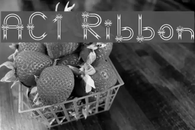 AC1 Ribbon Font examples
