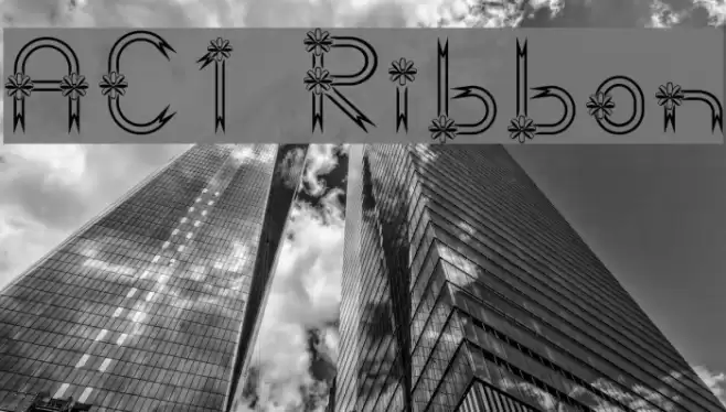 AC1 Ribbon Font examples