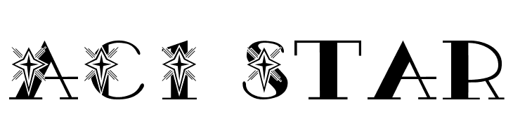 AC1 Star Шрифта