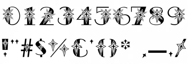 AC1 Star Font OTHER CHARS