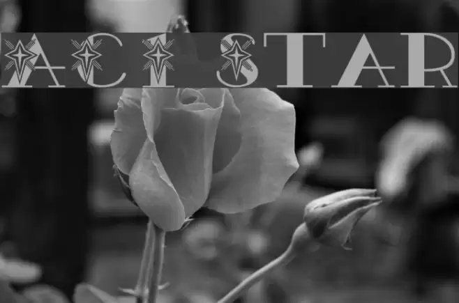 AC1 Star Font examples