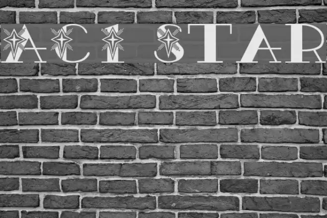 AC1 Star Font examples