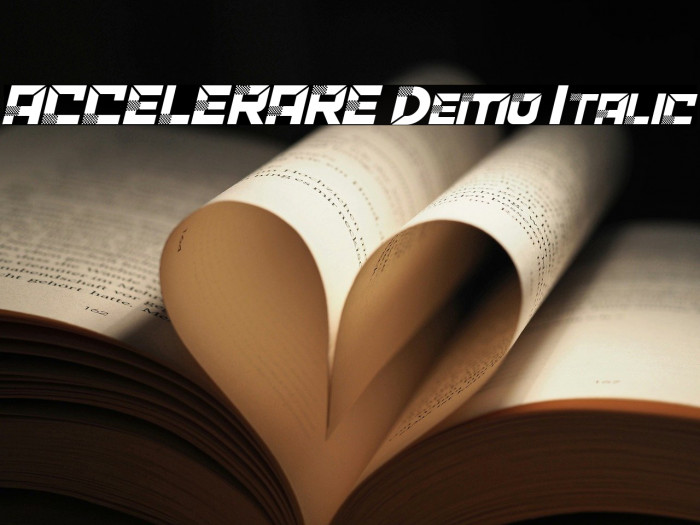 ACCELERARE Demo Italic Example 2