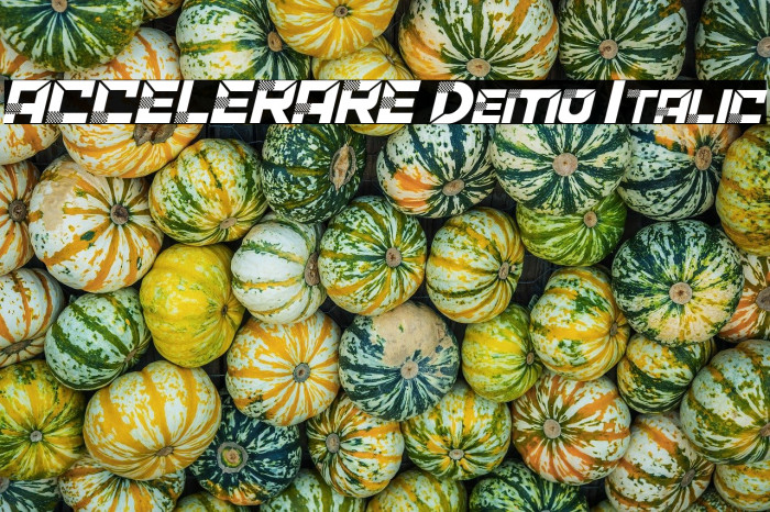 ACCELERARE Demo Italic Example 3