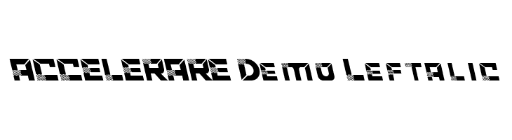 ACCELERARE Demo Leftalic  baixar fontes gratis