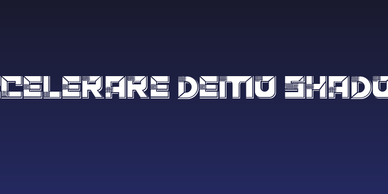 ACCELERARE Demo Shadow Social Header