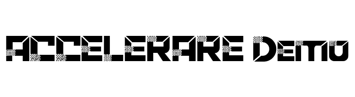 ACCELERARE Demo  font caratteri gratis