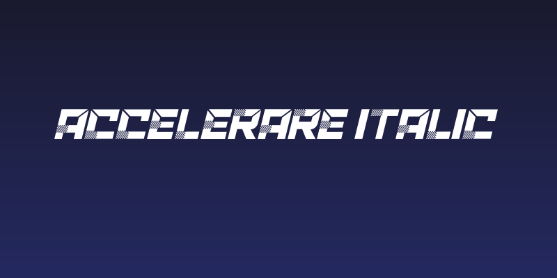 ACCELERARE Italic Social Header