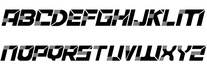 ACCELERARE Italic Font LOWERCASE