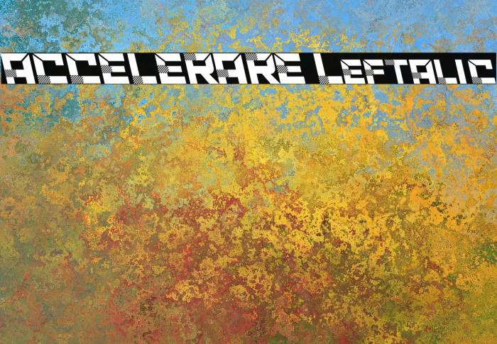 ACCELERARE Leftalic फ़ॉन्ट examples