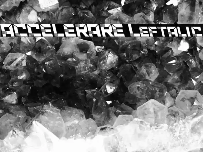 ACCELERARE Leftalic फ़ॉन्ट examples