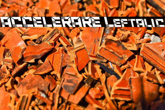 ACCELERARE Leftalic फ़ॉन्ट examples