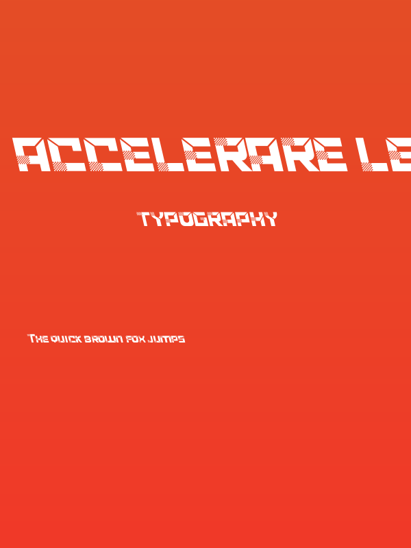 ACCELERARE Leftalic Poster