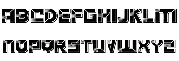 ACCELERARE Shadow Font LOWERCASE