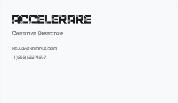 ACCELERARE Business Card