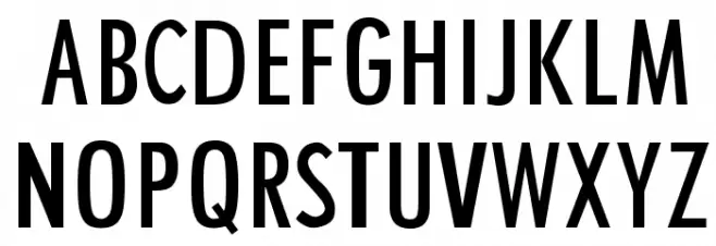 ACCUSED フォント 大文字