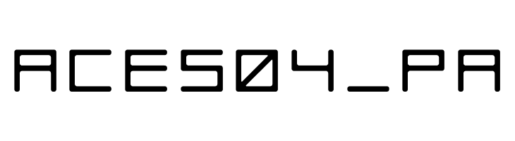 ACES04_PA  免费字体下载