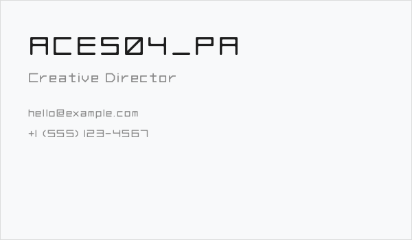 ACES04_PA Business Card