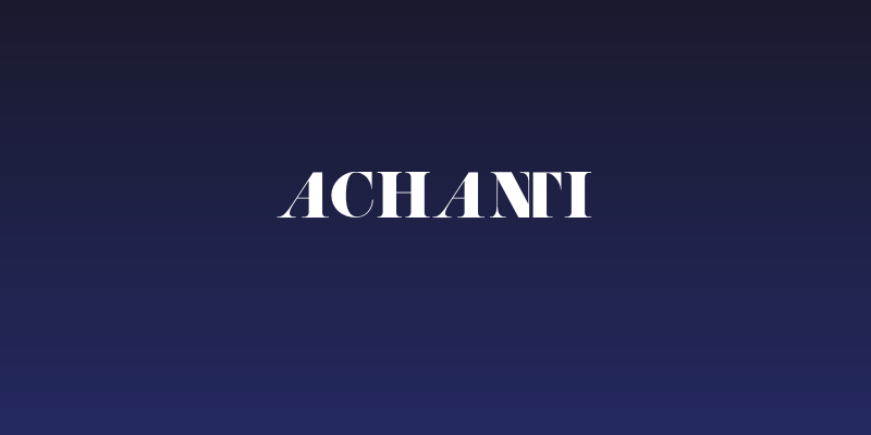ACHANTI Social Header
