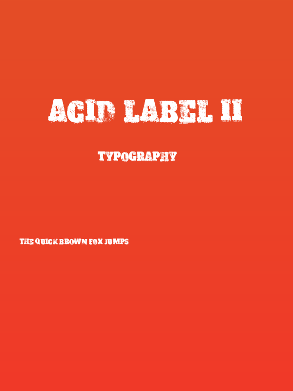 ACID LABEL II Poster