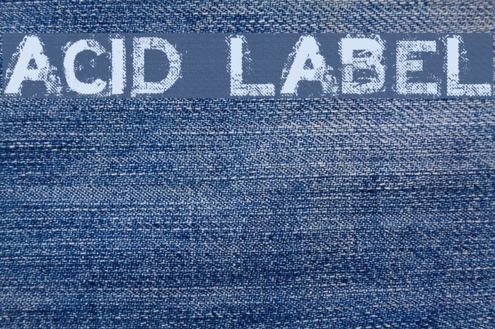 ACID LABEL___ Font examples