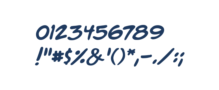 ACME Secret Agent BB Bold Italic Other Characters