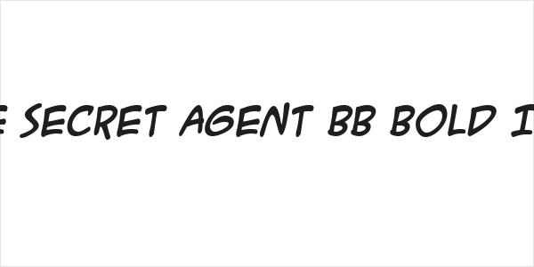 ACME Secret Agent BB Bold Italic Logo