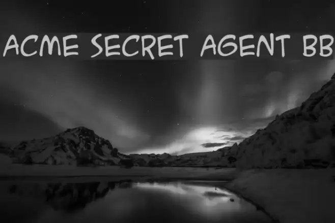 ACME Secret Agent BB Fuentes examples