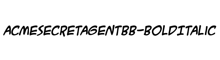 ACMESecretAgentBB-BoldItalic Fonte