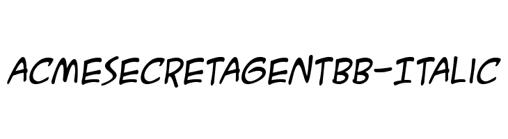 ACMESecretAgentBB-Italic  Fuentes Gratis Descargar