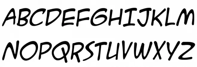 ACMESecretAgentBB-Italic Schriftart Groß