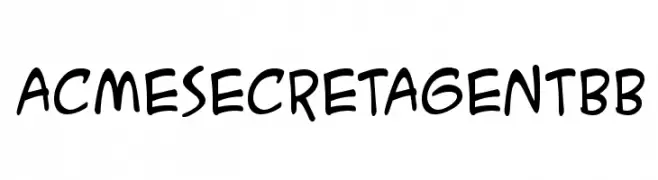 ACMESecretAgentBB  नि: शुल्क फ़ॉन्ट्स डाउनलोड
