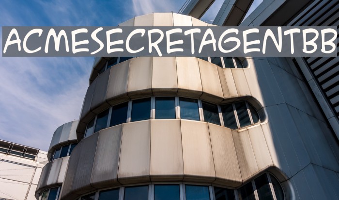ACMESecretAgentBB Font examples