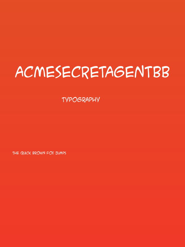 ACMESecretAgentBB Poster