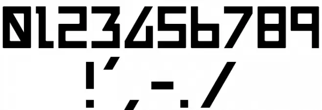 ACRNM Font OTHER CHARS