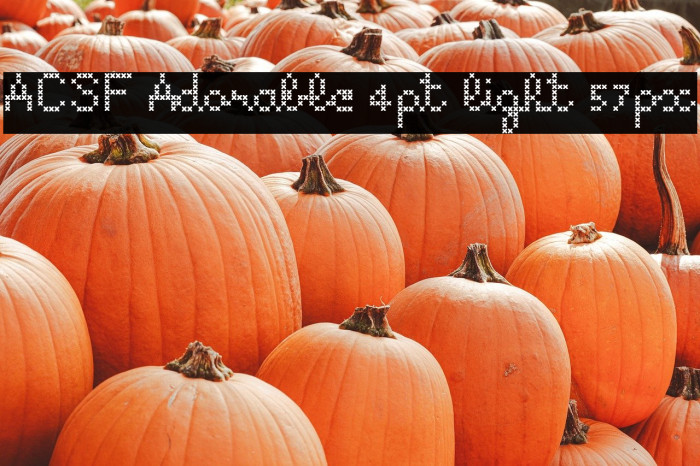 ACSF Adorable 4pt light 57px Example 1