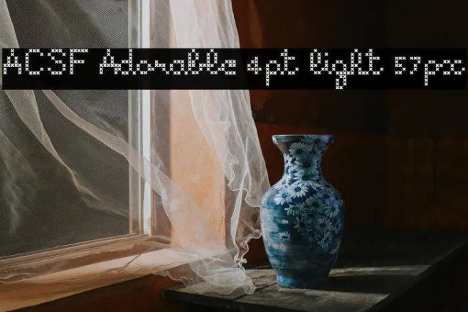 ACSF Adorable 4pt light 57px Example 3