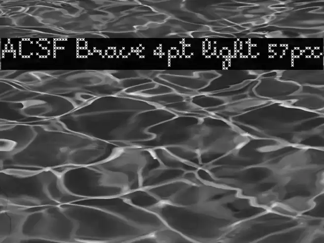 ACSF Brave 4pt light 57px Font examples