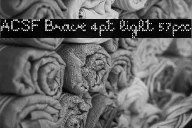 ACSF Brave 4pt light 57px Font examples