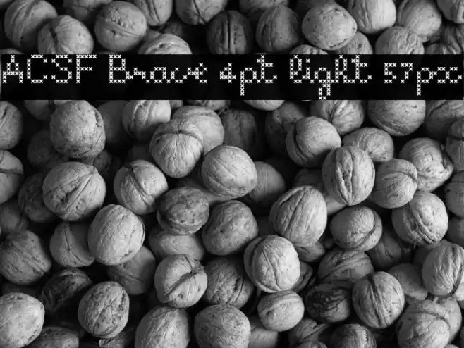 ACSF Brave 4pt light 57px Font examples