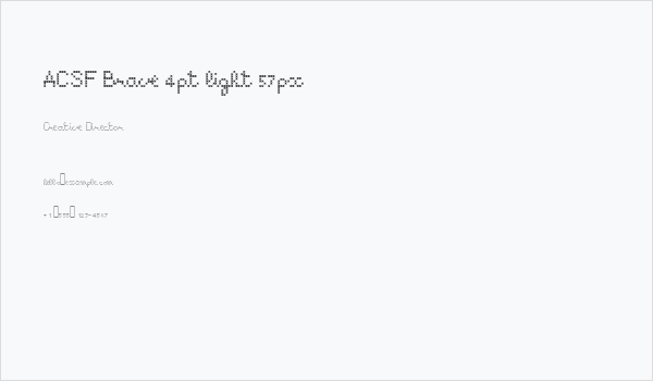 ACSF Brave 4pt light 57px Business Card