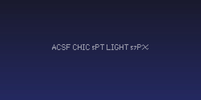 ACSF Chic 5pt light 57px Social Header