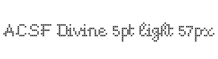 ACSF Divine 5pt light 57px  font caratteri gratis