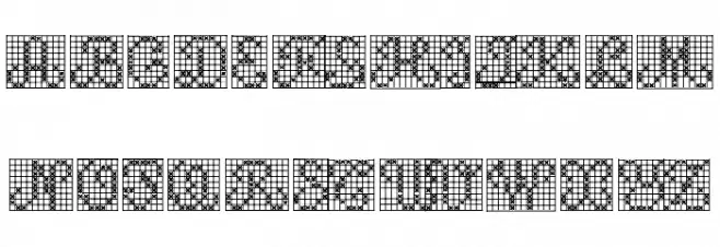 ACSF Expressive 5pt 57px 字体 大写