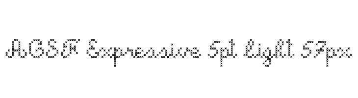 ACSF Expressive 5pt light 57px  Frei Schriftart Herunterladen