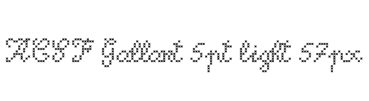 ACSF Gallant 5pt light 57px  Free Fonts Download