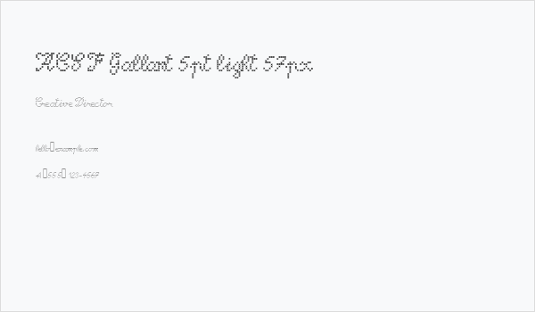 ACSF Gallant 5pt light 57px Business Card