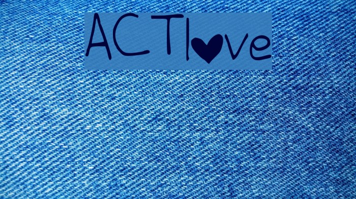 ACTlove Font examples